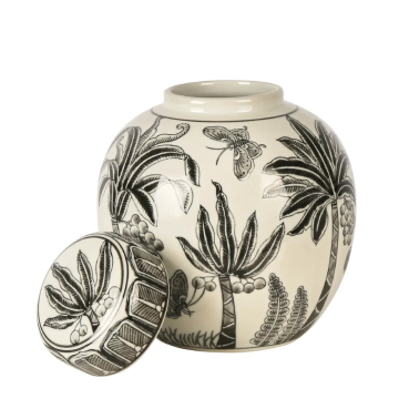 Plantation Ginger Jar in Black