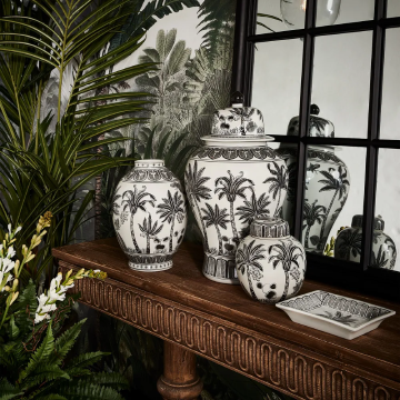 Plantation Ginger Jar in Black