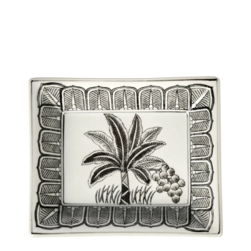 Plantation Trinket Plate in Black