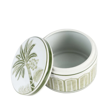 Plantation Trinket Box in Green