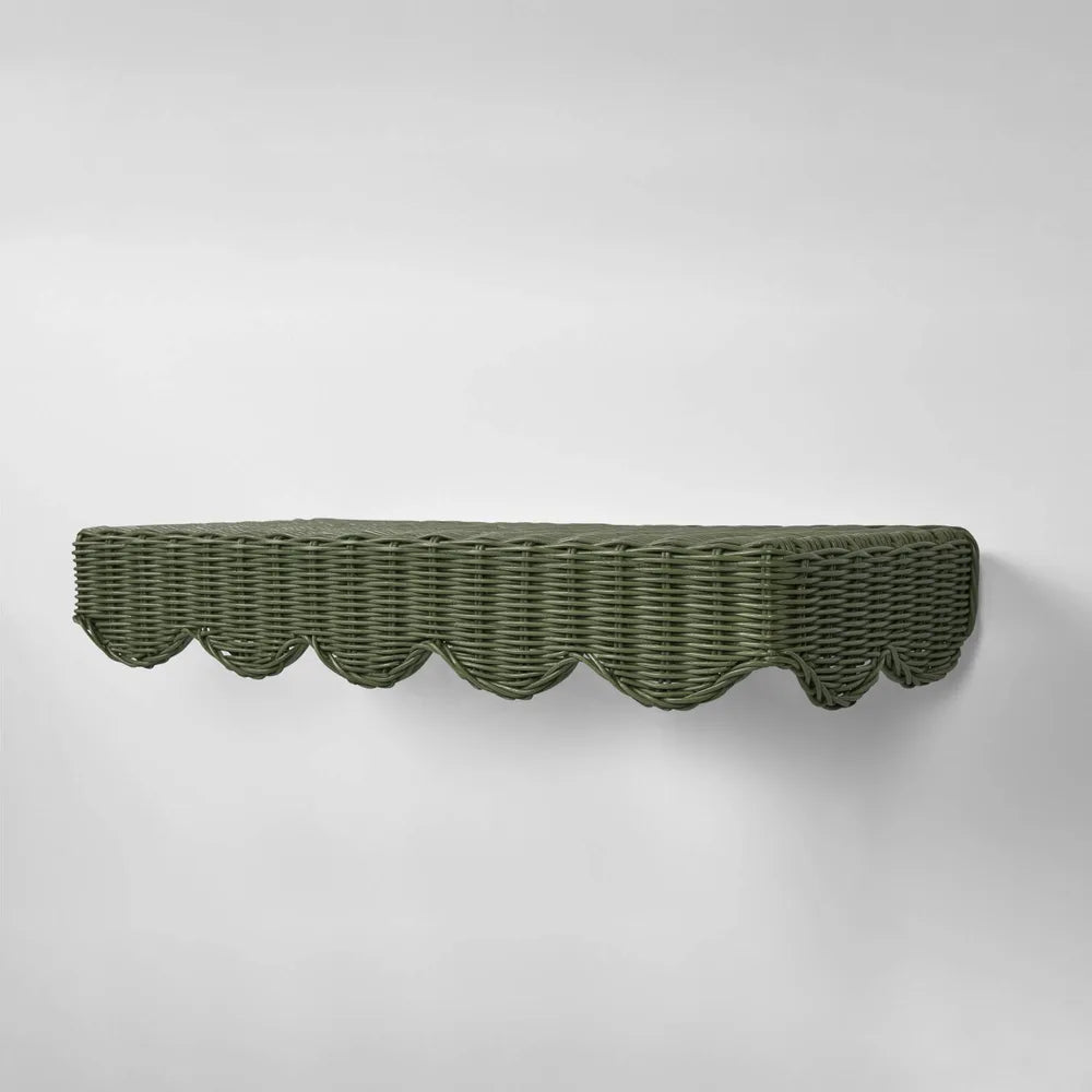 Belle Rattan Wall Shelf