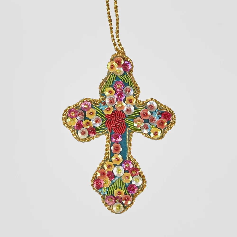 Cross Sequin Hanging Decoration