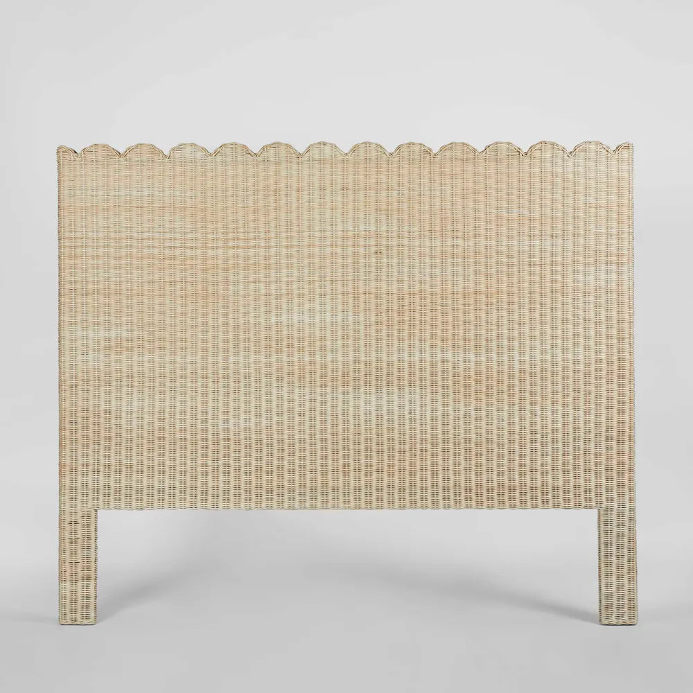 Scallop Rattan Bedhead
