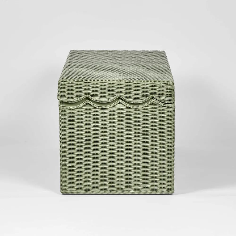 Scallop Rattan Trunk