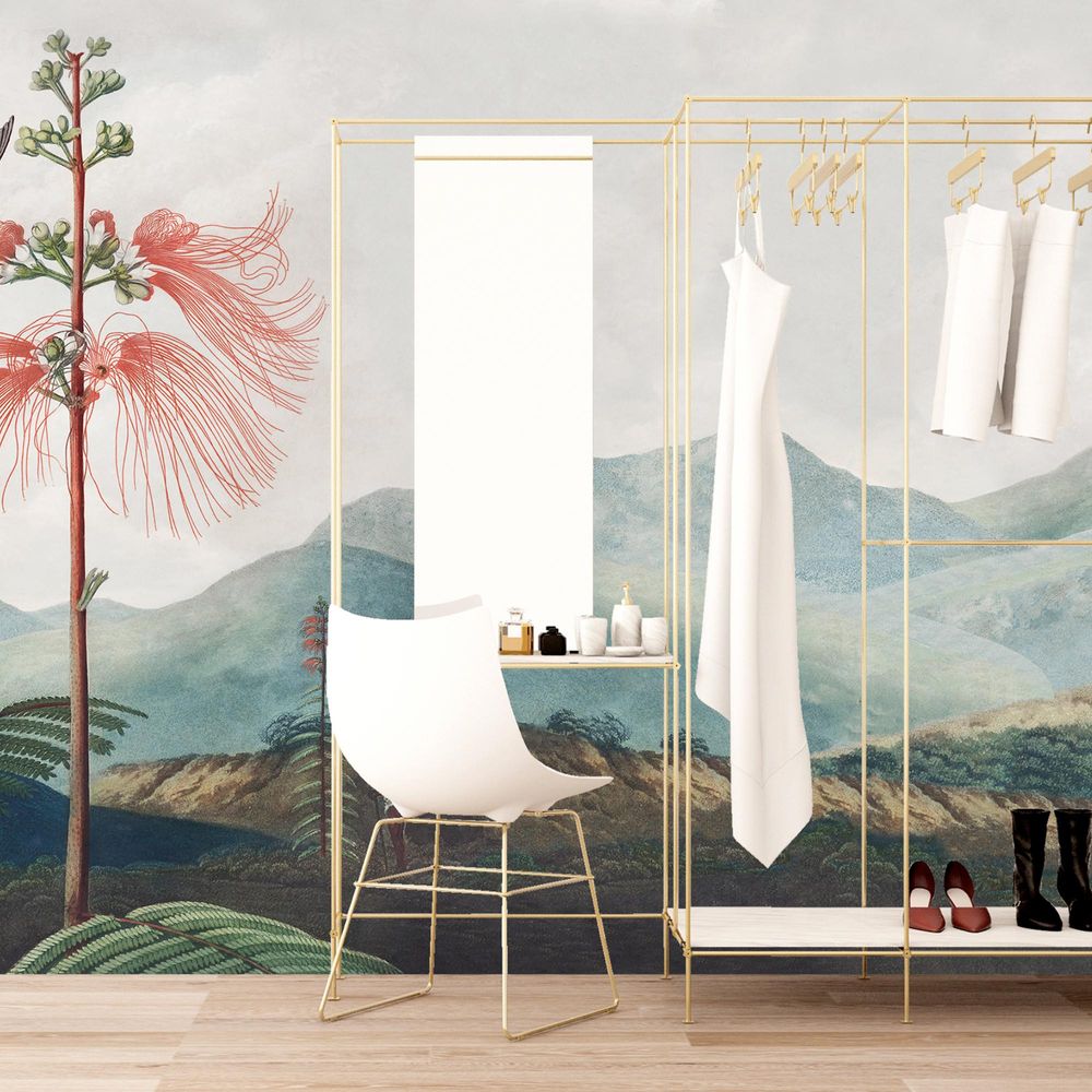New Concept Moveable Wall Paper - Bottle Brush