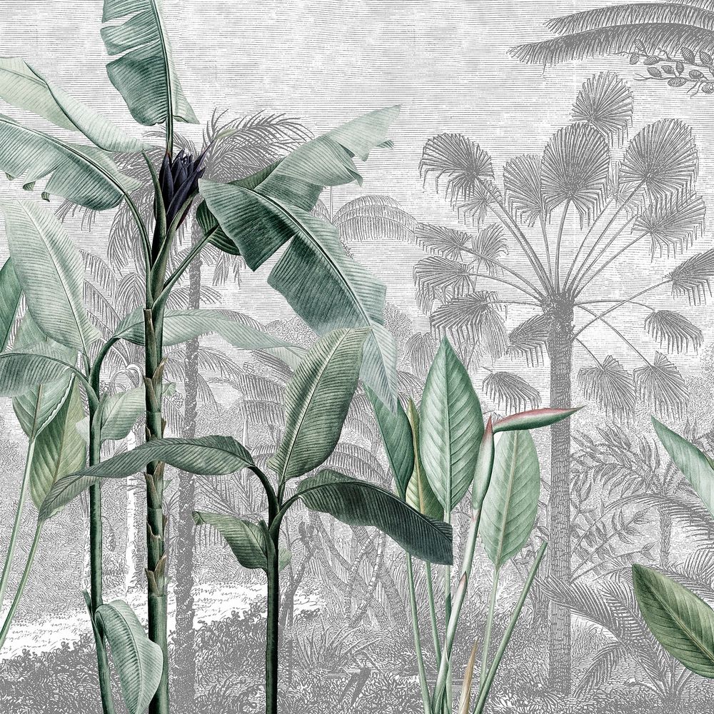 New Concept Moveable Wall Paper - Palms