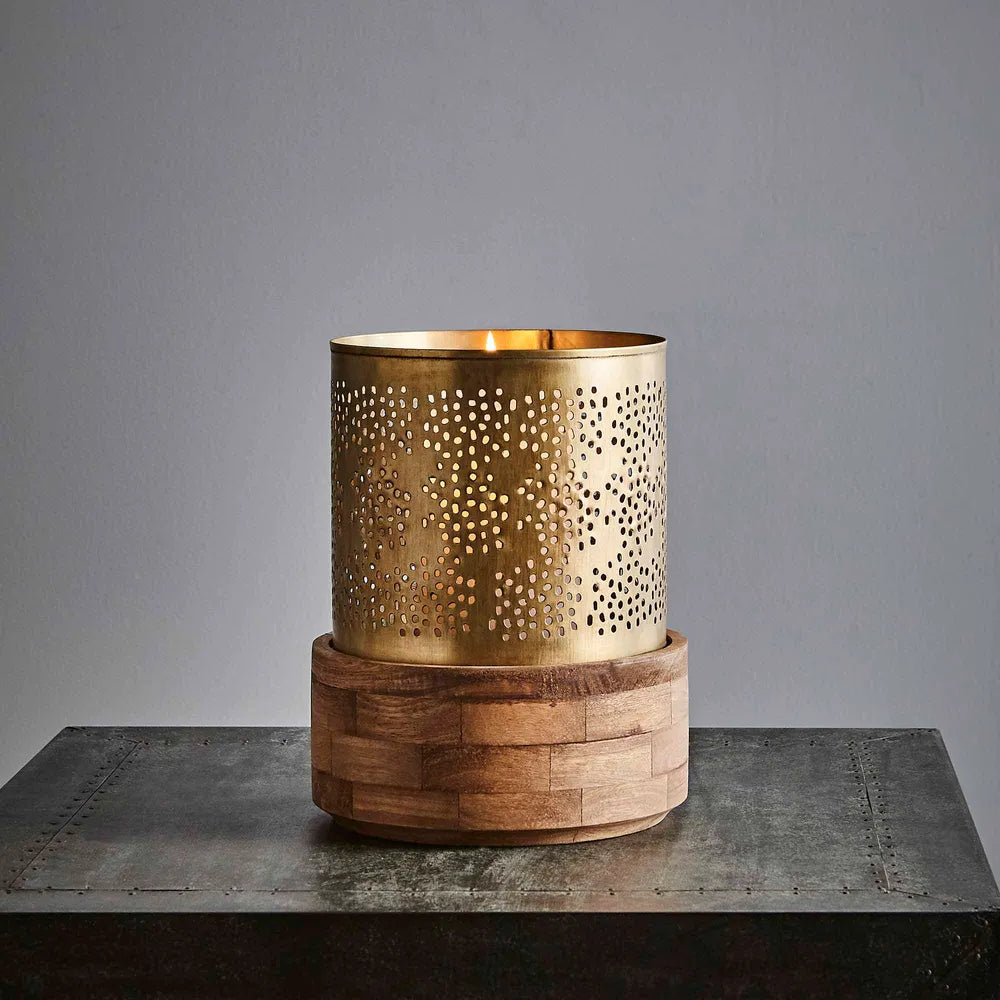 Antique Brass Sienna Candle Holder