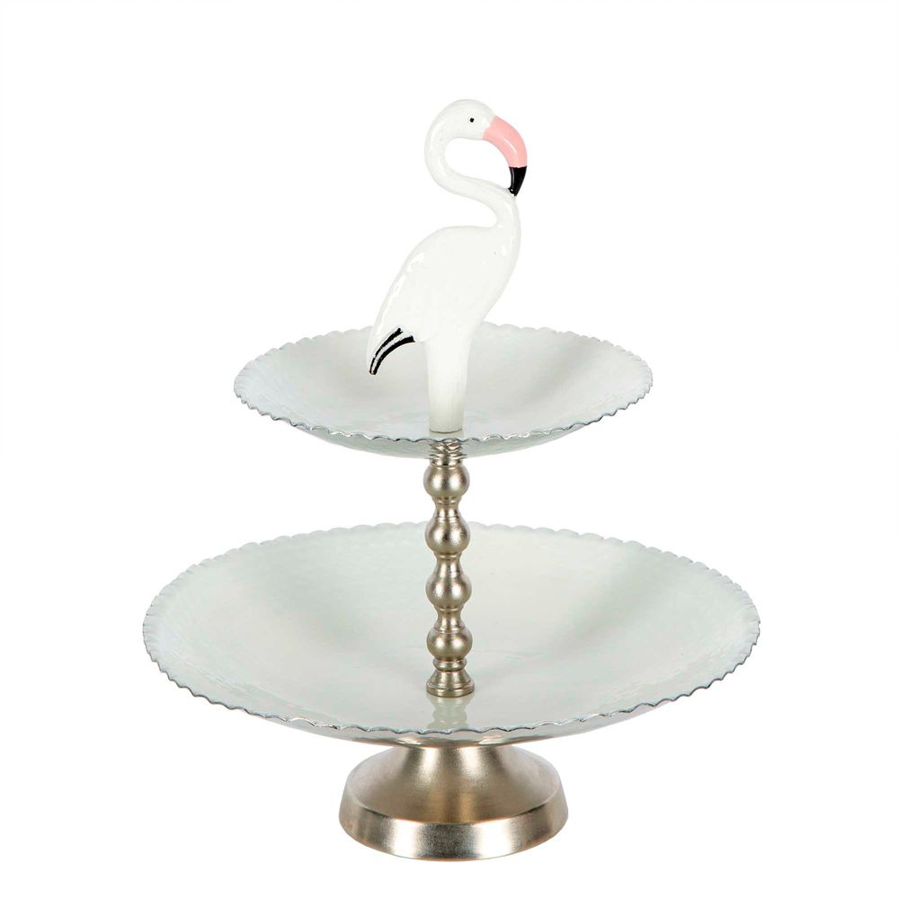 Flamingo Aluminium Cake Stand in Pink