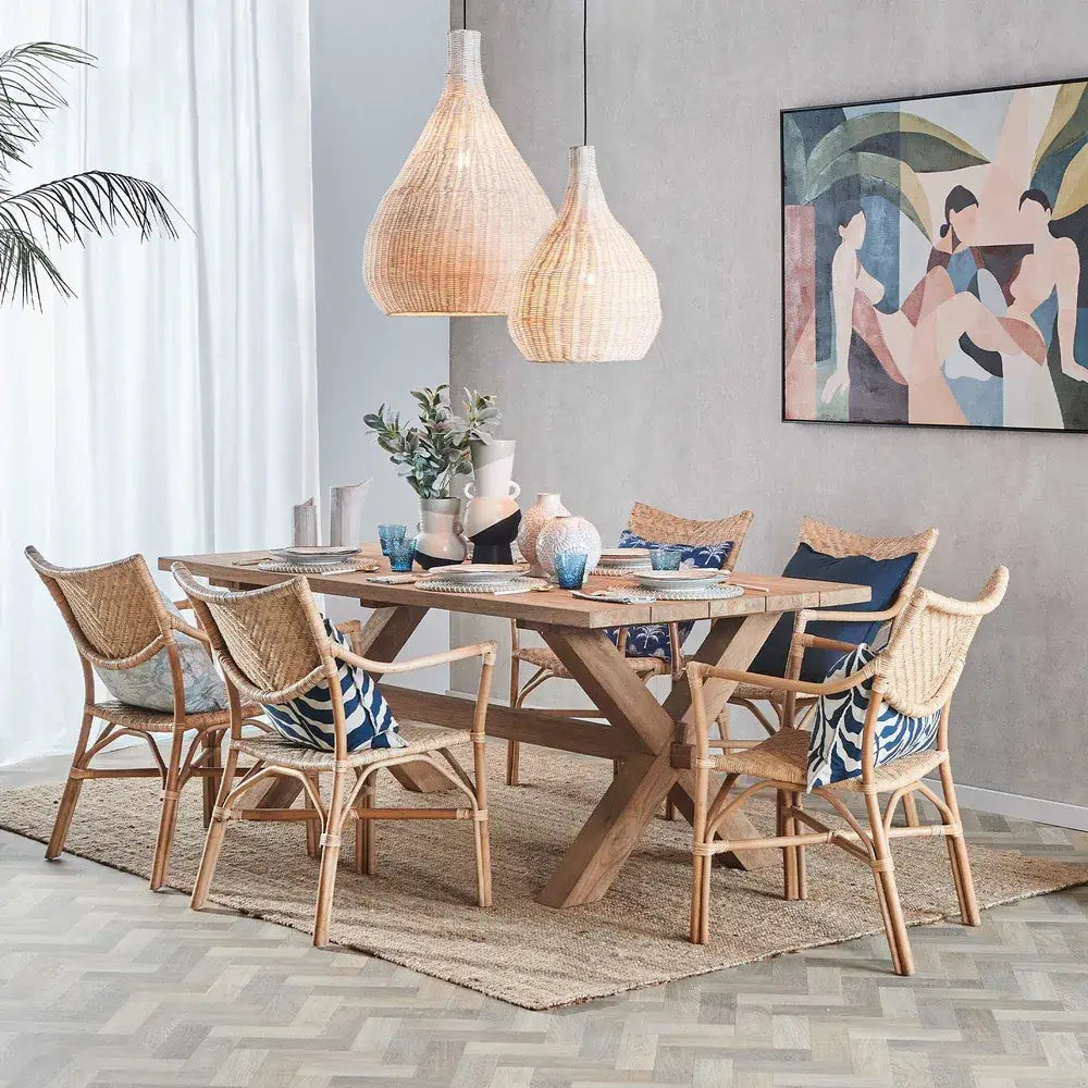 Zambia Recycled Teak Dining Table