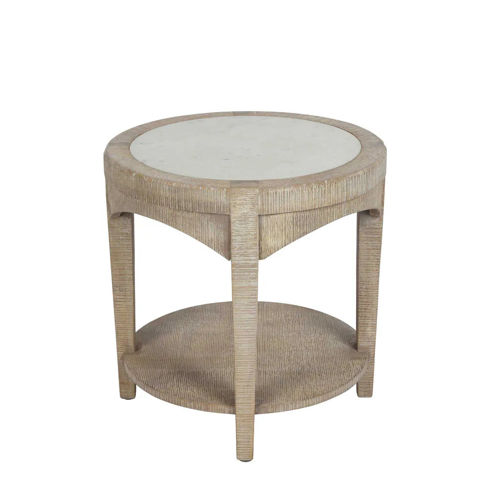 Corfu Marble Round Side Table