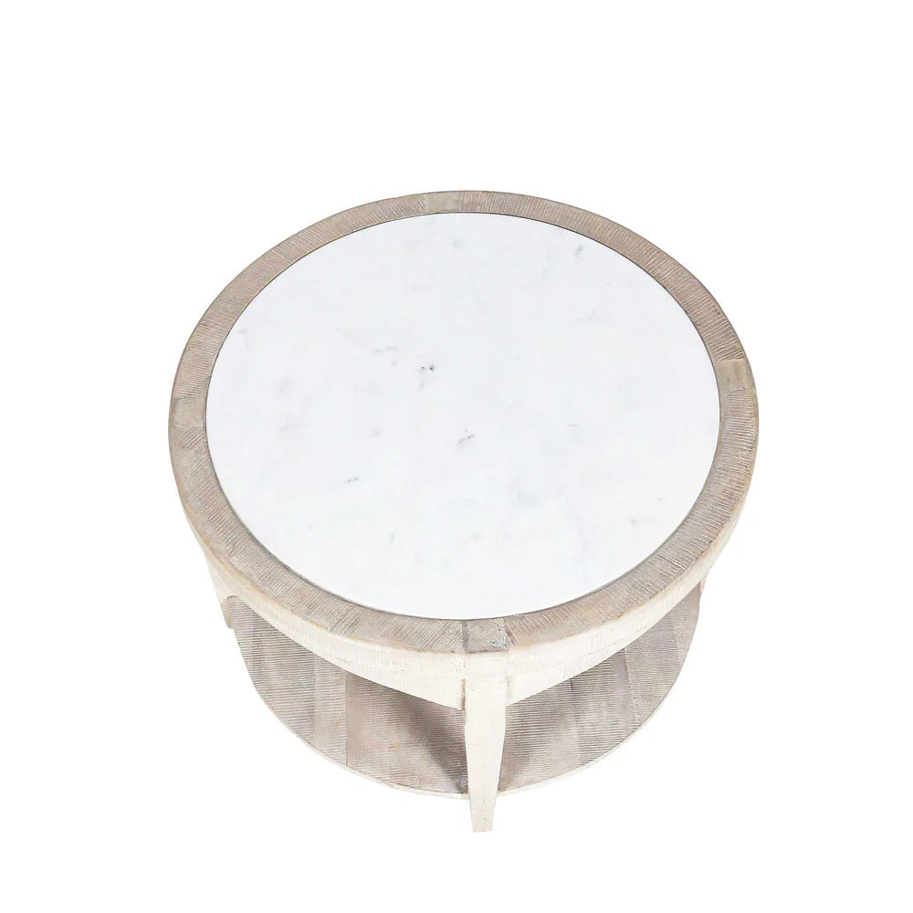 Corfu Marble Round Coffee Table