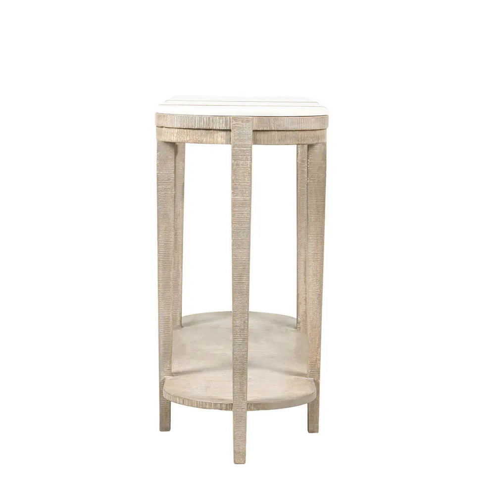 Corfu Marble Oval Console