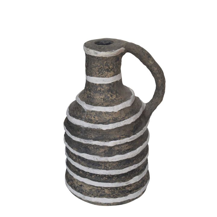 Zinay Papier Mache Bottle Vase in Multi-Colour