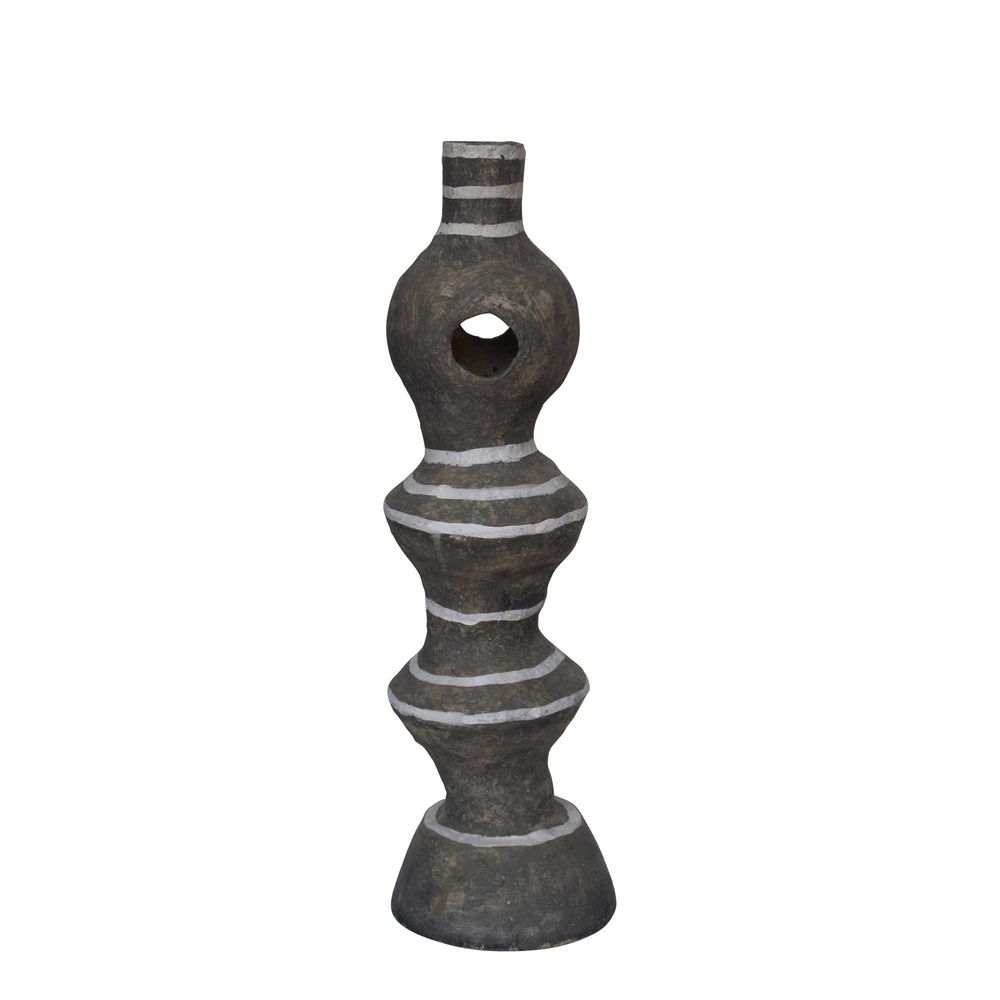 Zinay Papier Mache Abstract Vase in Multi-Colour