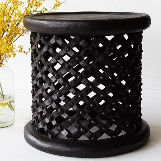 Bamileke Side Table in Black