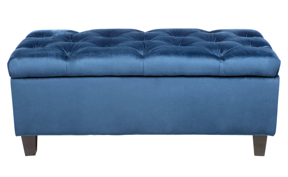 Pippa Storage Ottoman in Navy