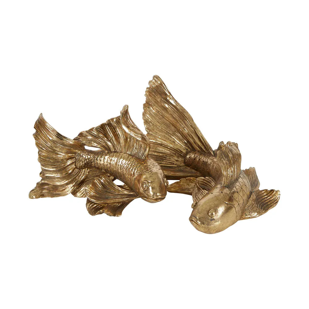 Ariel Fish in Gold - Set of 3