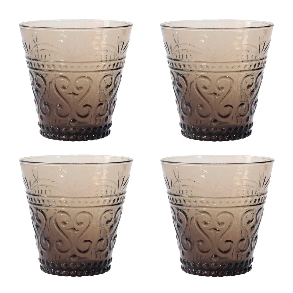 Glass Tumbler Set of 8 in Topaz