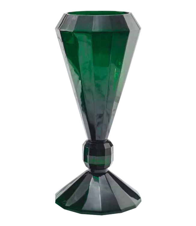 Diamond Jade Vase Green