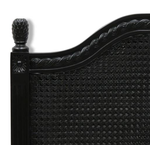 Vascalles Rattan Headboard in Black