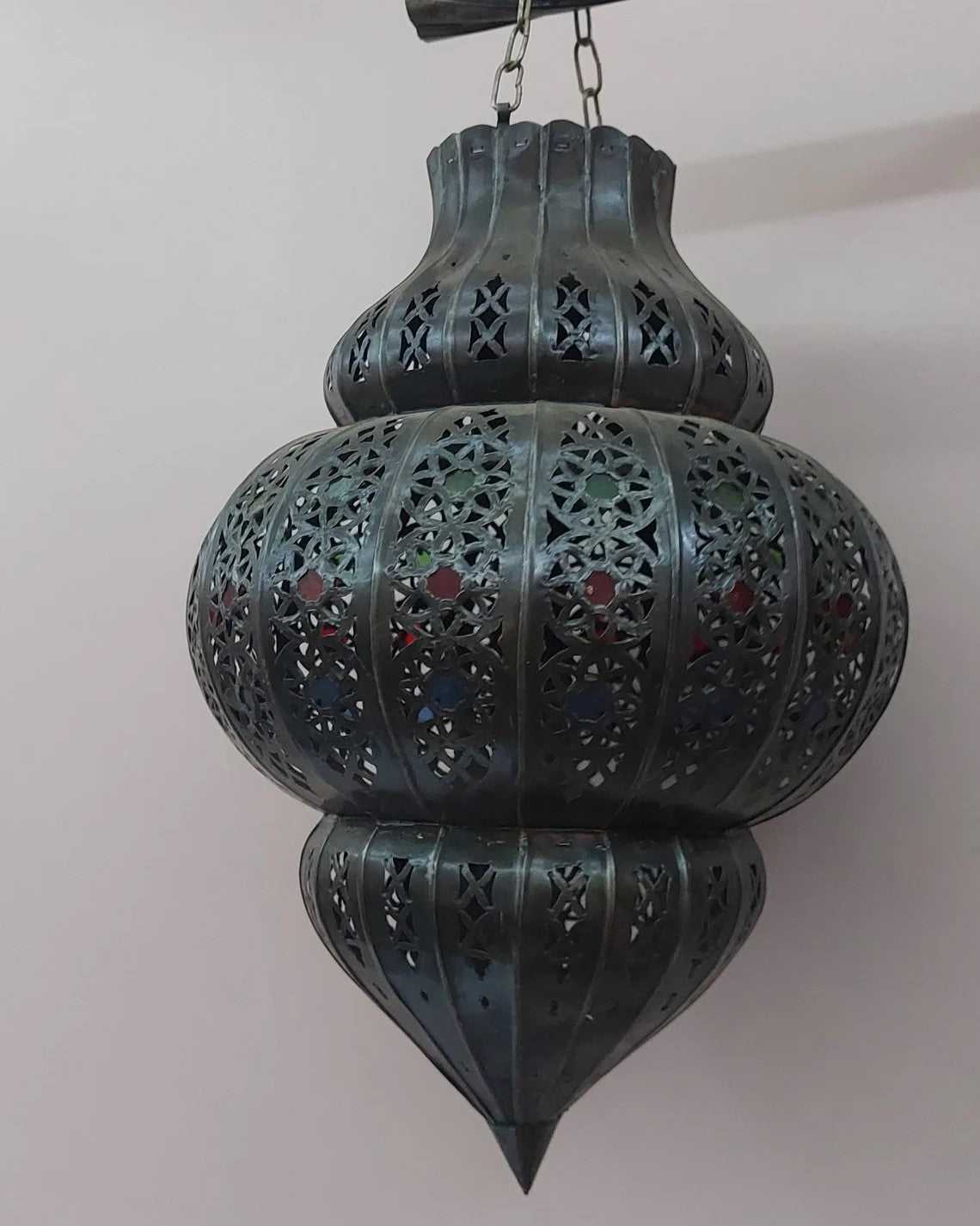Genuine Moroccan Fretwork Pendant Light Shade - Awzal