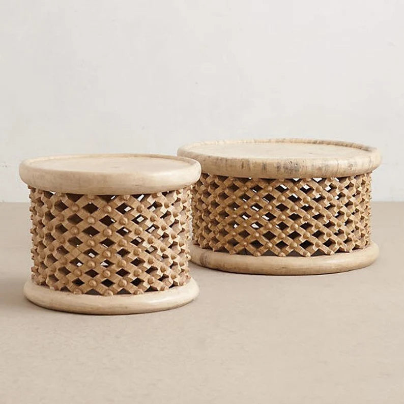 Bone Inlay Marrakech Coffee Table in Black