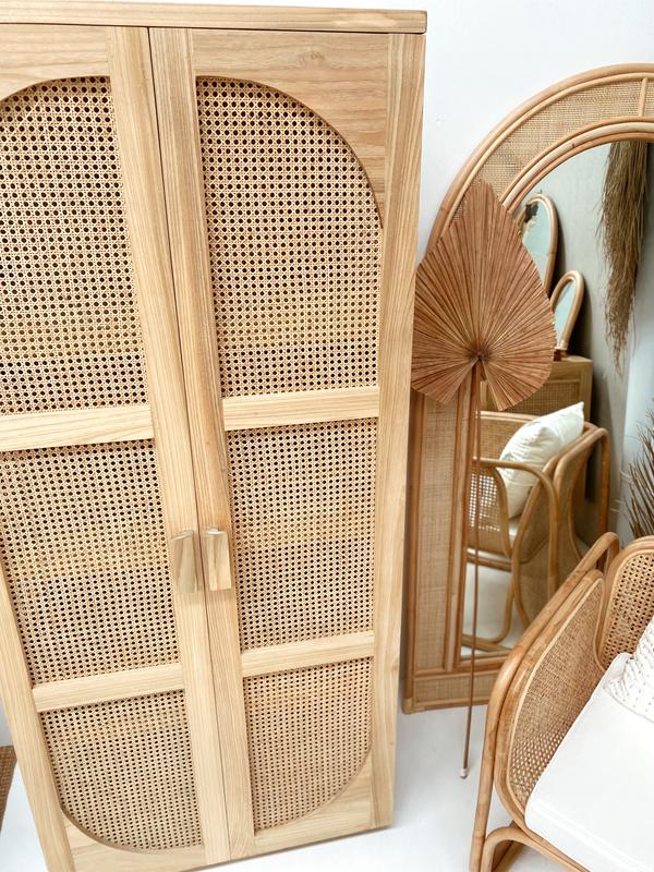 Lombok Rattan Tall Cabinet
