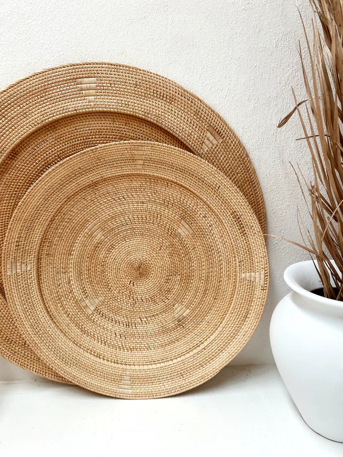 Haiti Woven Round Wall Hanging Plates