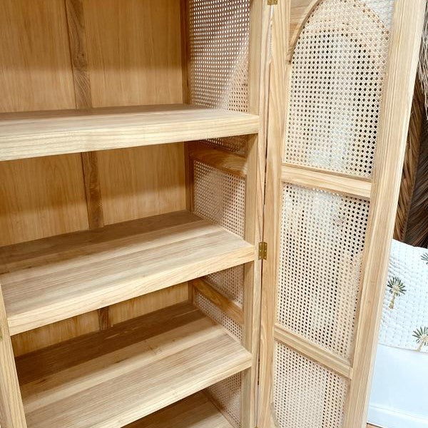 Lombok Rattan Tall Cabinet