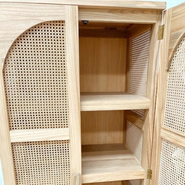 Lombok Rattan Tall Cabinet