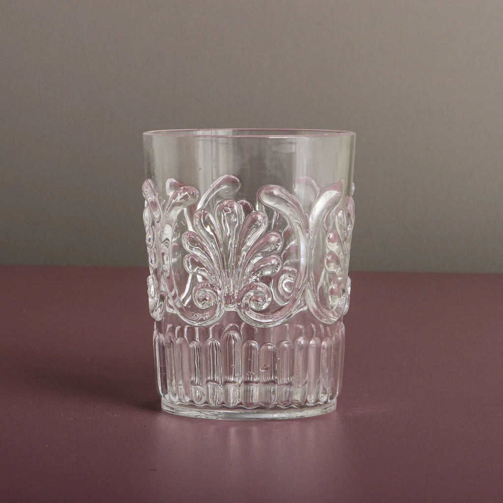 Fleur-De-Lis Acrylic Wine Glass in Blue