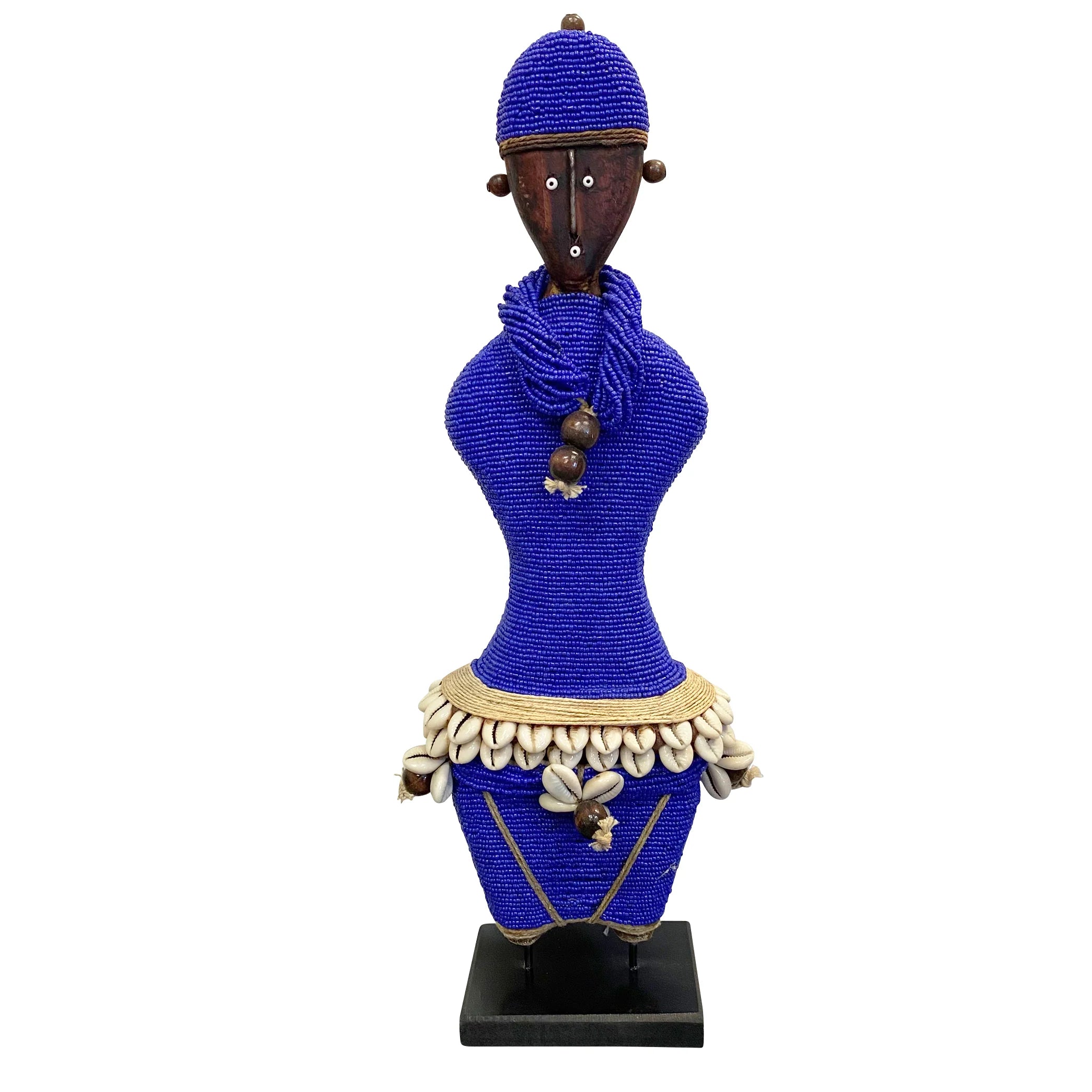Ndamji Beaded Doll in Indigo