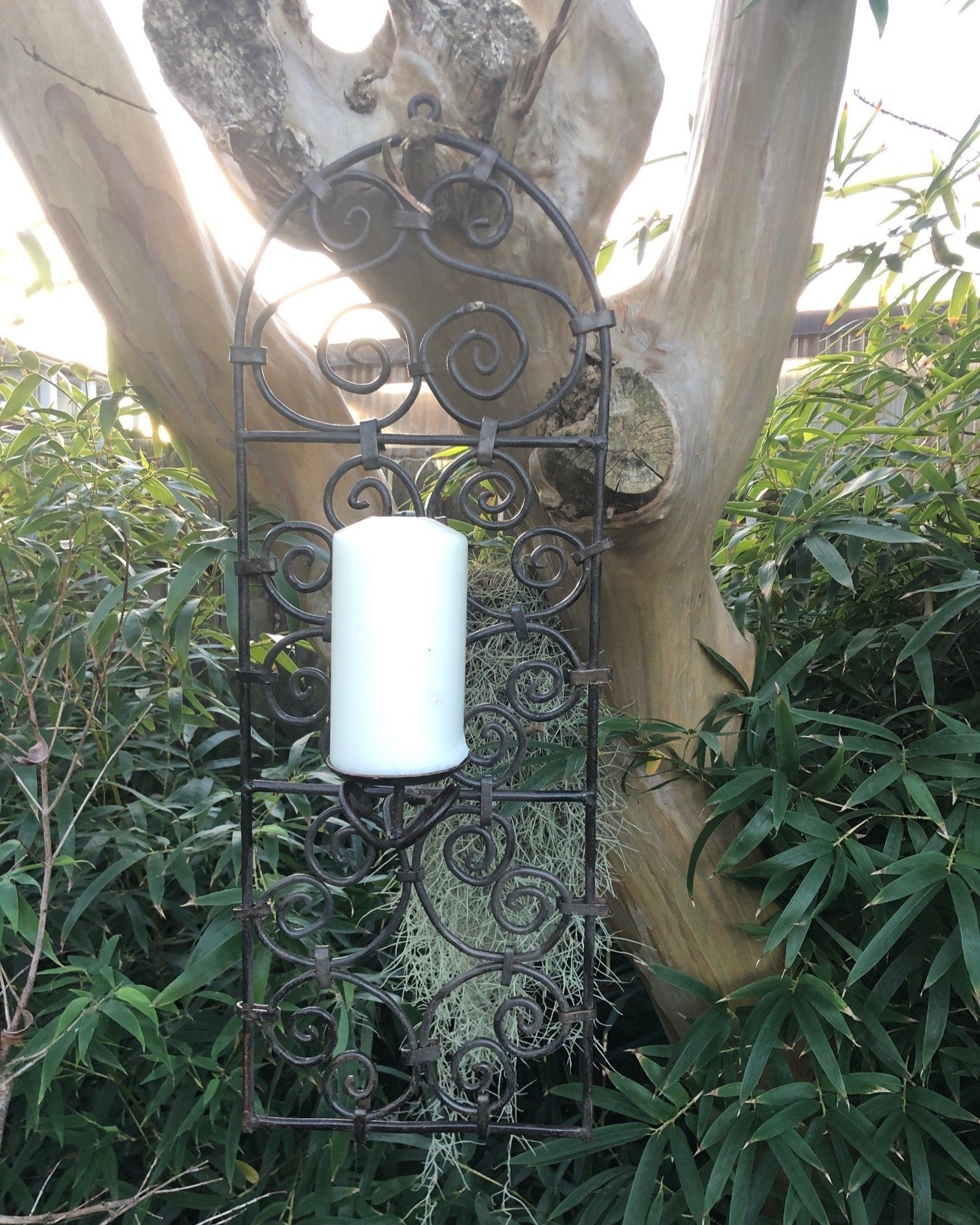 Moroccan Ironwork Wall Candle Holder