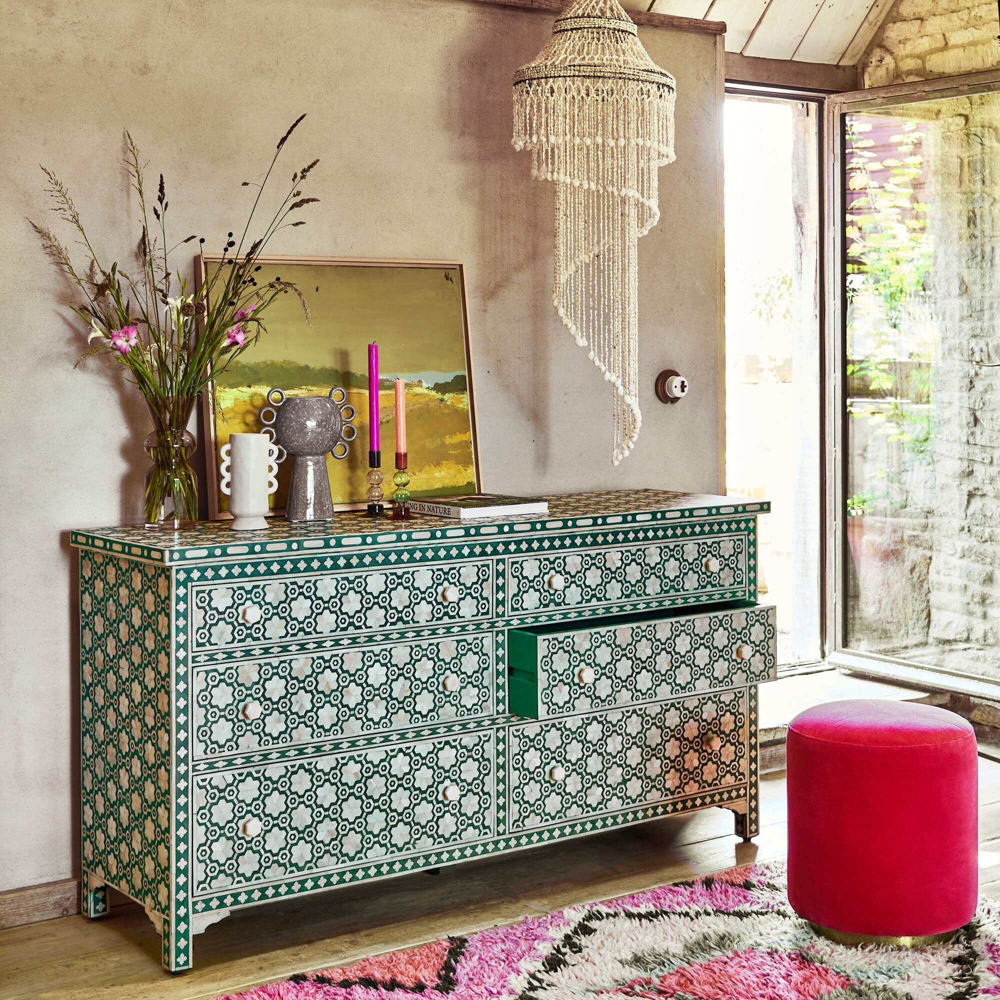 Garland Bone Inlay 6 Drawer Sideboard