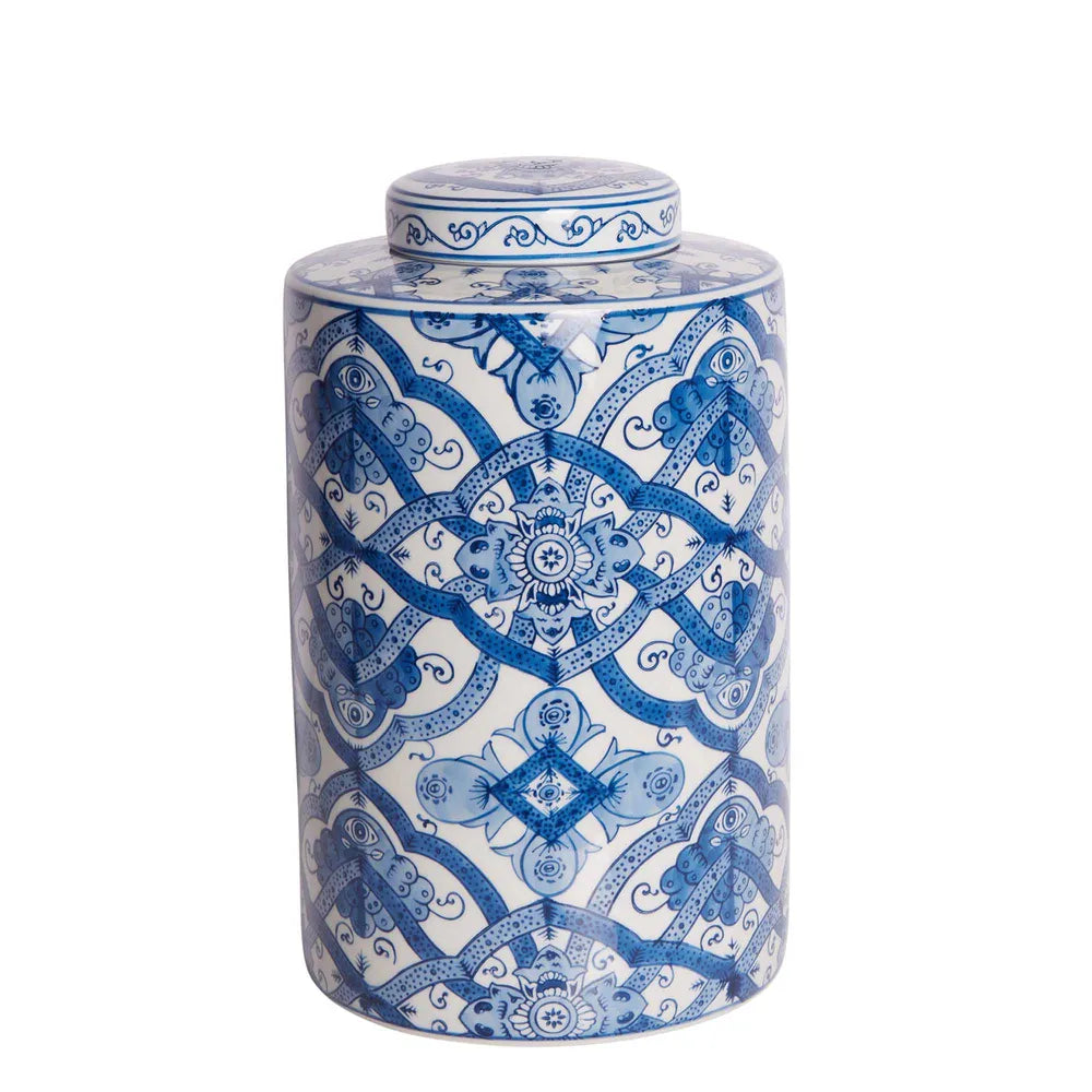 Ula Porcelain Lidded Jar - Tall Large