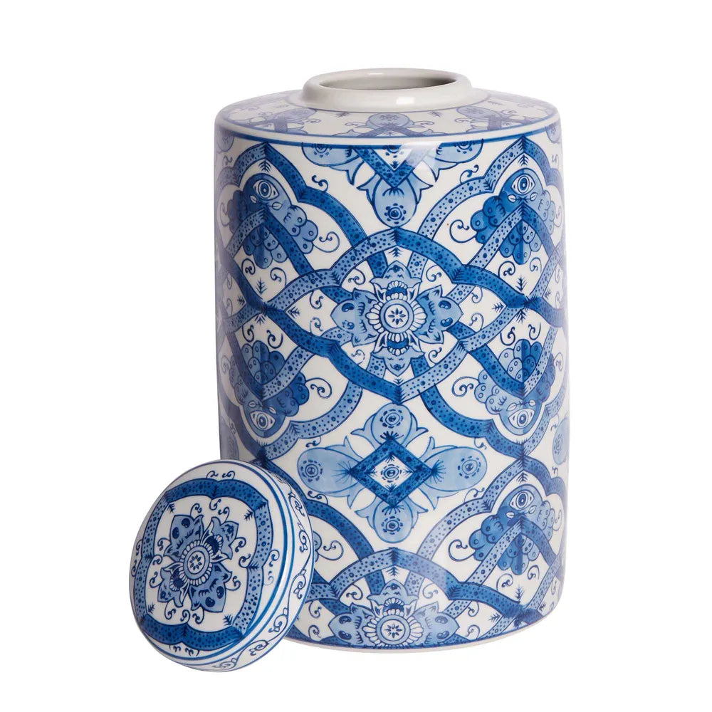 Ula Porcelain Lidded Jar - Tall Large