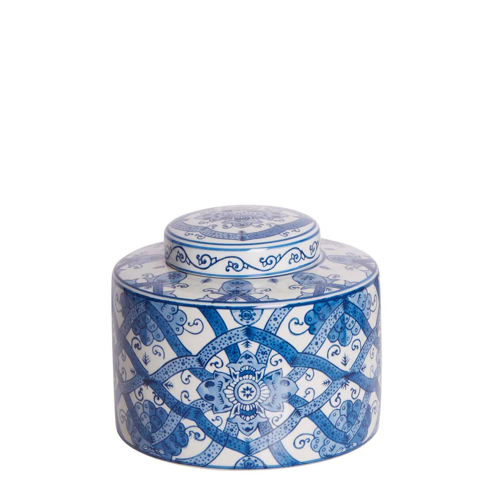 Ula Porcelain Lidded Jar - Short Small