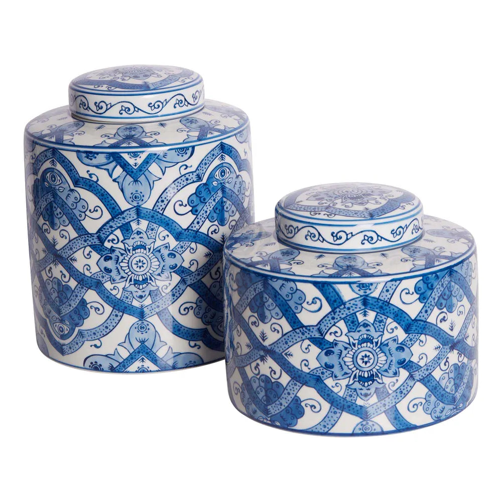 Ula Porcelain Lidded Jar - Short Small