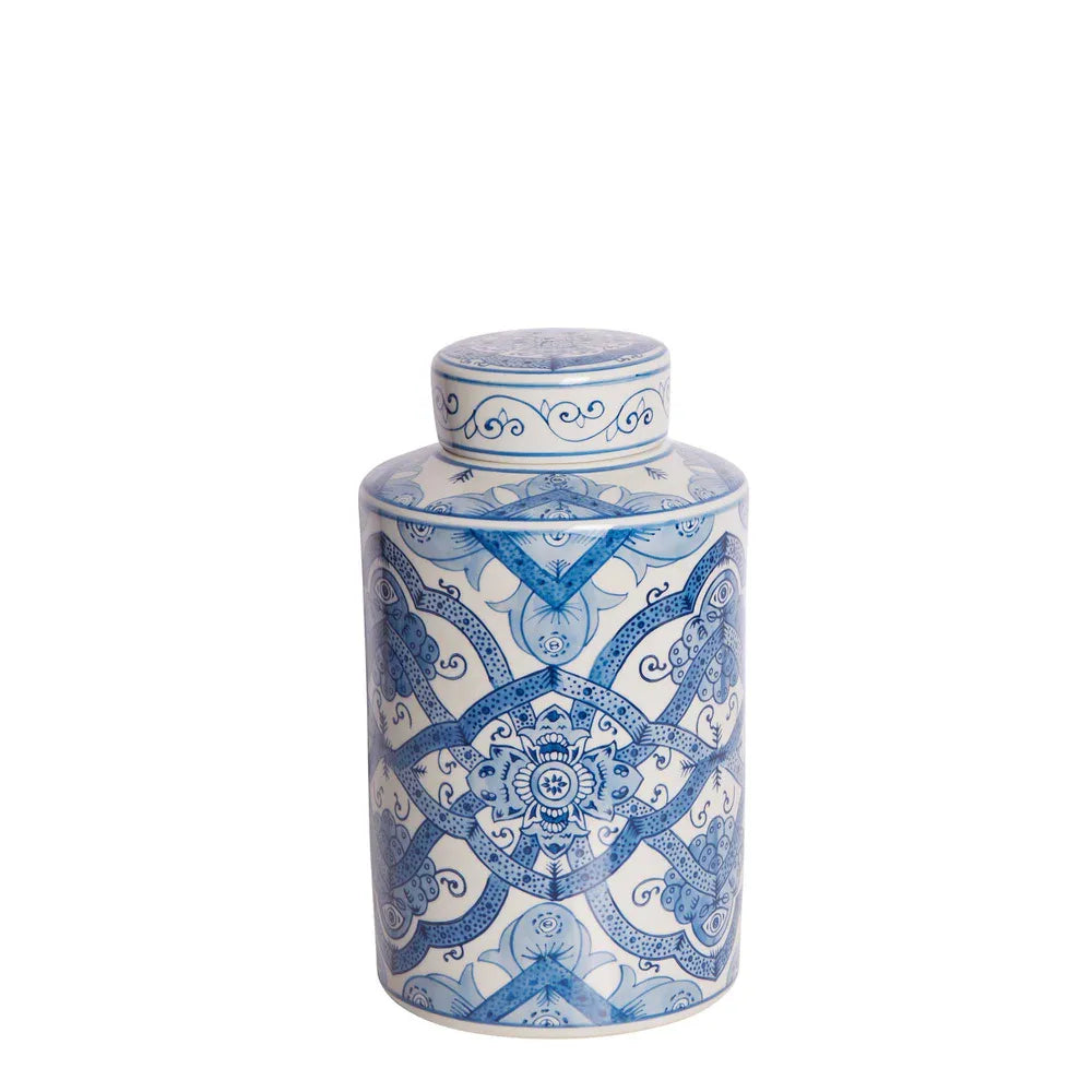 Ula Porcelain Lidded Jar - Tall Small
