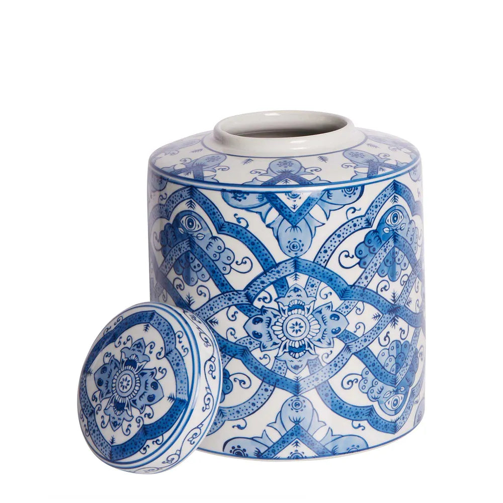 Ula Porcelain Lidded Jar - Short Large