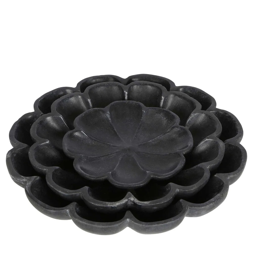 Jasmine Marble Bowl in Black