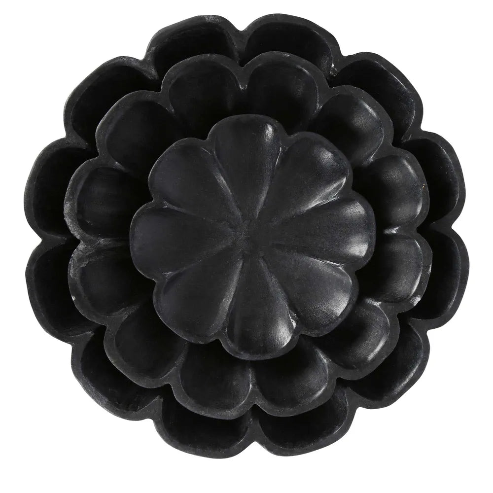 Jasmine Marble Bowl in Black