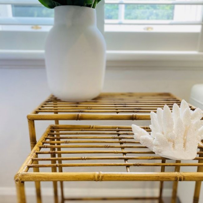 Kanada Natural Side Tables - Set of Two