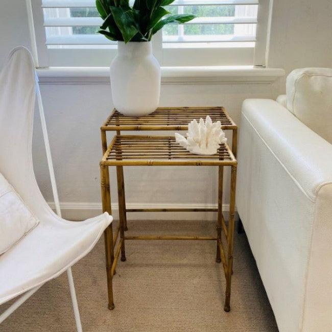 Kanada Natural Side Tables - Set of Two