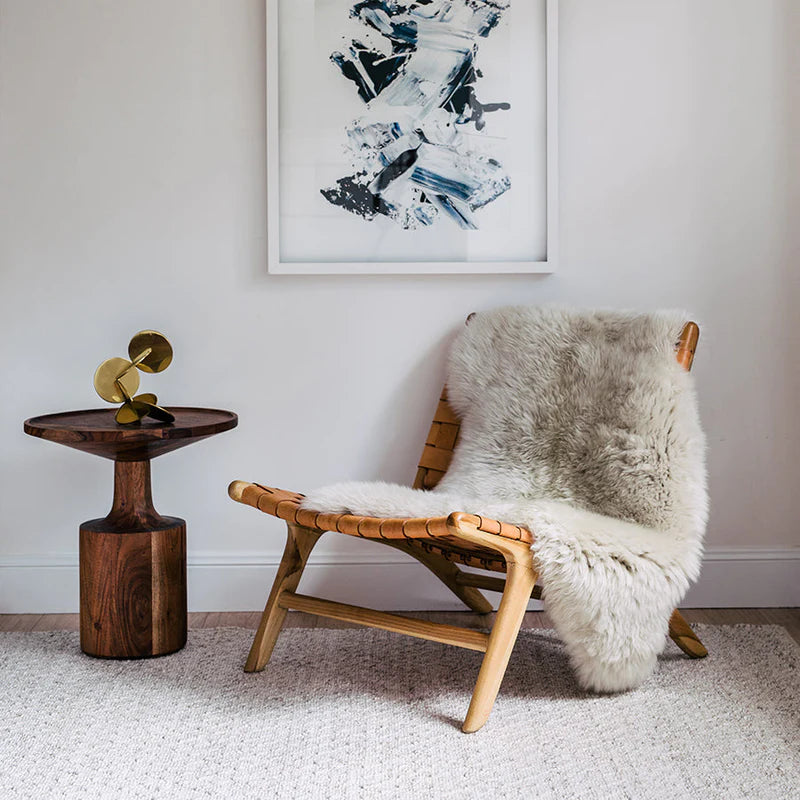 Merino Sheepskin Rug in Linen