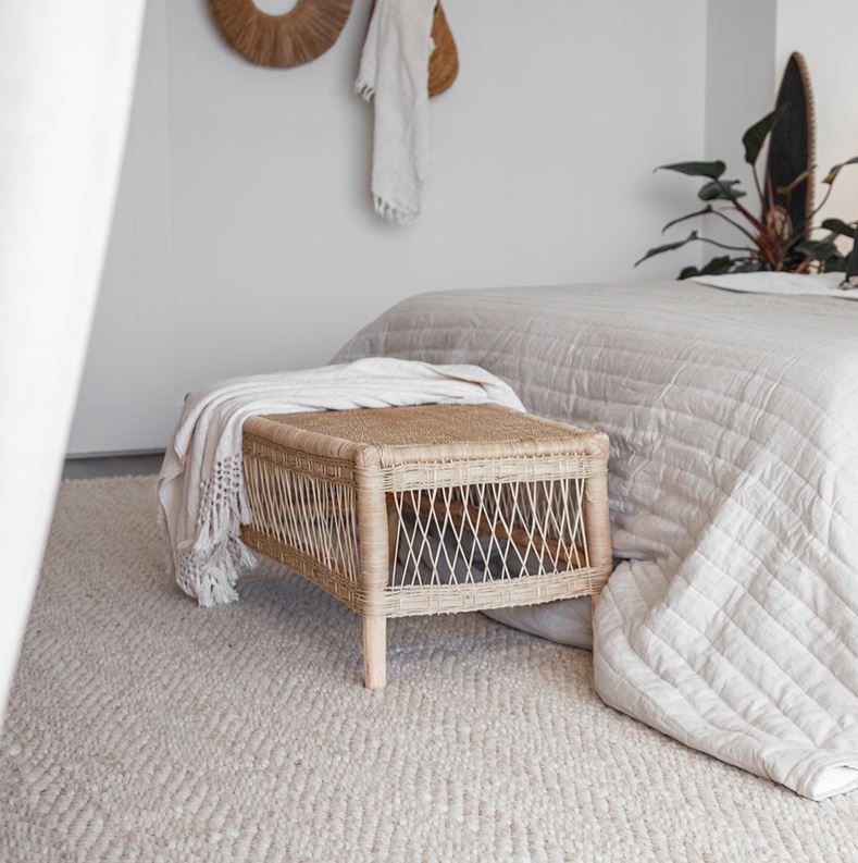 Traditional Malawi Open Weave Table/Bench