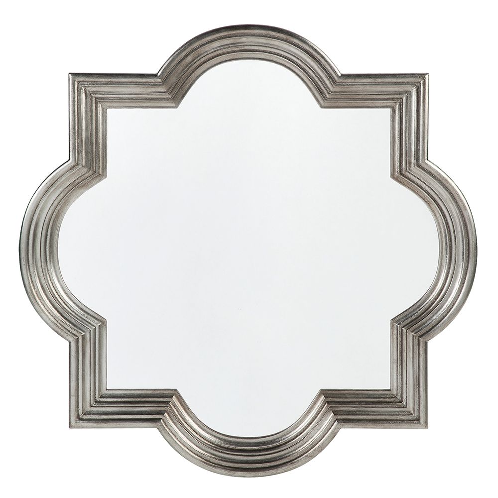 Marrakech Wall Mirror In Antique Silver