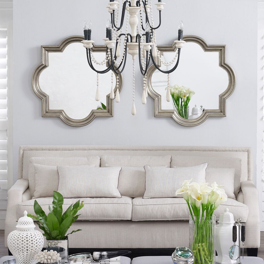 Marrakech Wall Mirror In Antique Silver