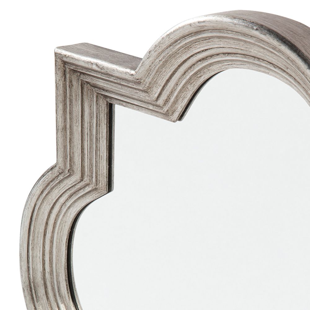 Marrakech Wall Mirror In Antique Silver