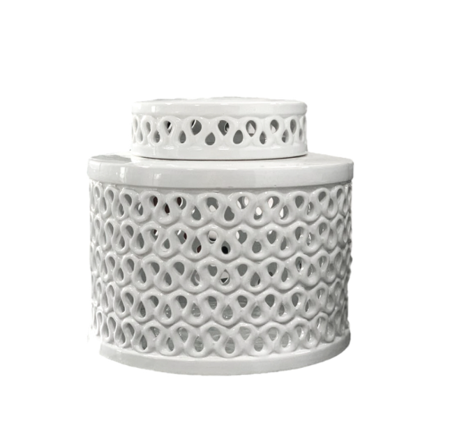 Hampton's Lace Cylindrical Jar